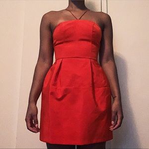 TOPSHOP Red Mini Dress